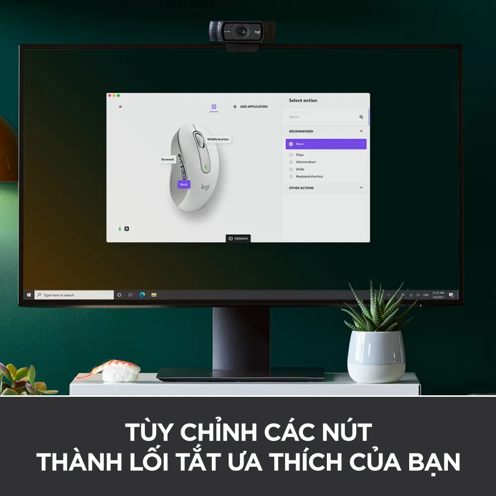 Ảnh Chuột không dây bluetooth Logitech Signature M650 - SmartWheel, giảm ồn, tùy chỉnh các nút 4