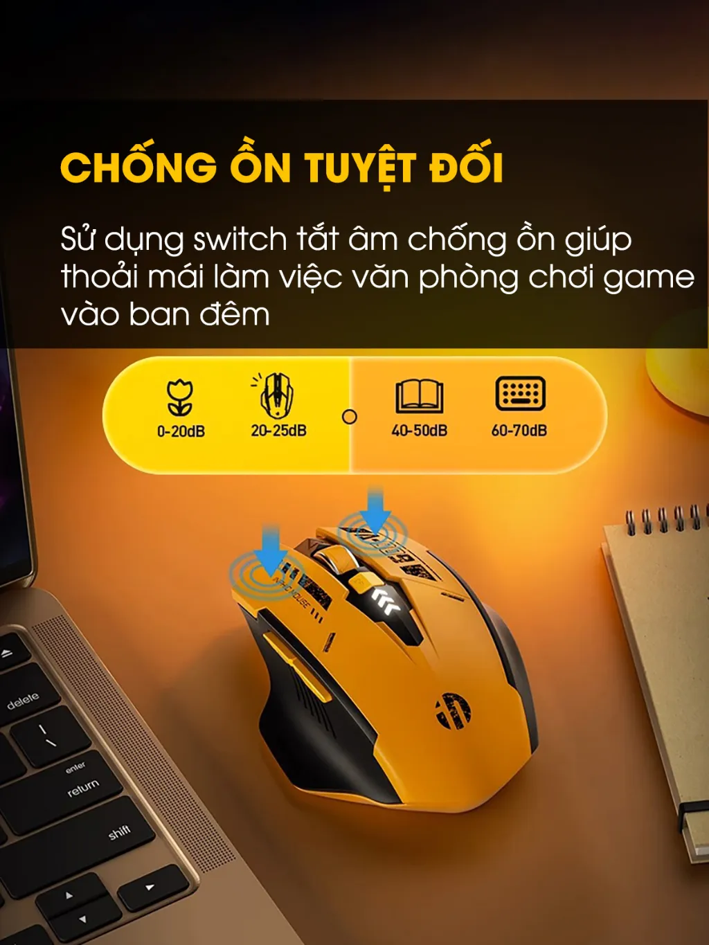 Ảnh Chuột không dây bluetooth SIDOTECH A9 gaming máy tính 6 nút silent tắt âm led hiển thị pin gundam game công thái học rob 3