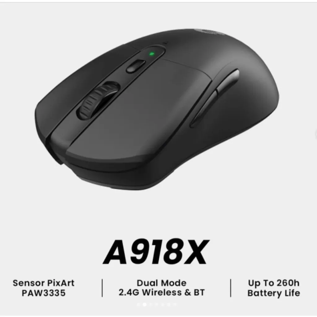 Ảnh Chuột không dây Dareu A918X Gaming / wireless 2.4 + Bluetooth (PixArt PAW3335) 3