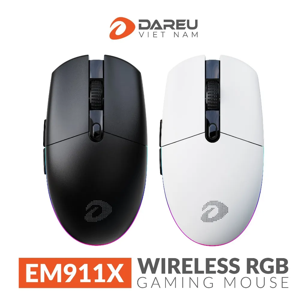 Ảnh Chuột không dây DAREU EM911X Gaming (RGB, Lightweight: 72g) 3