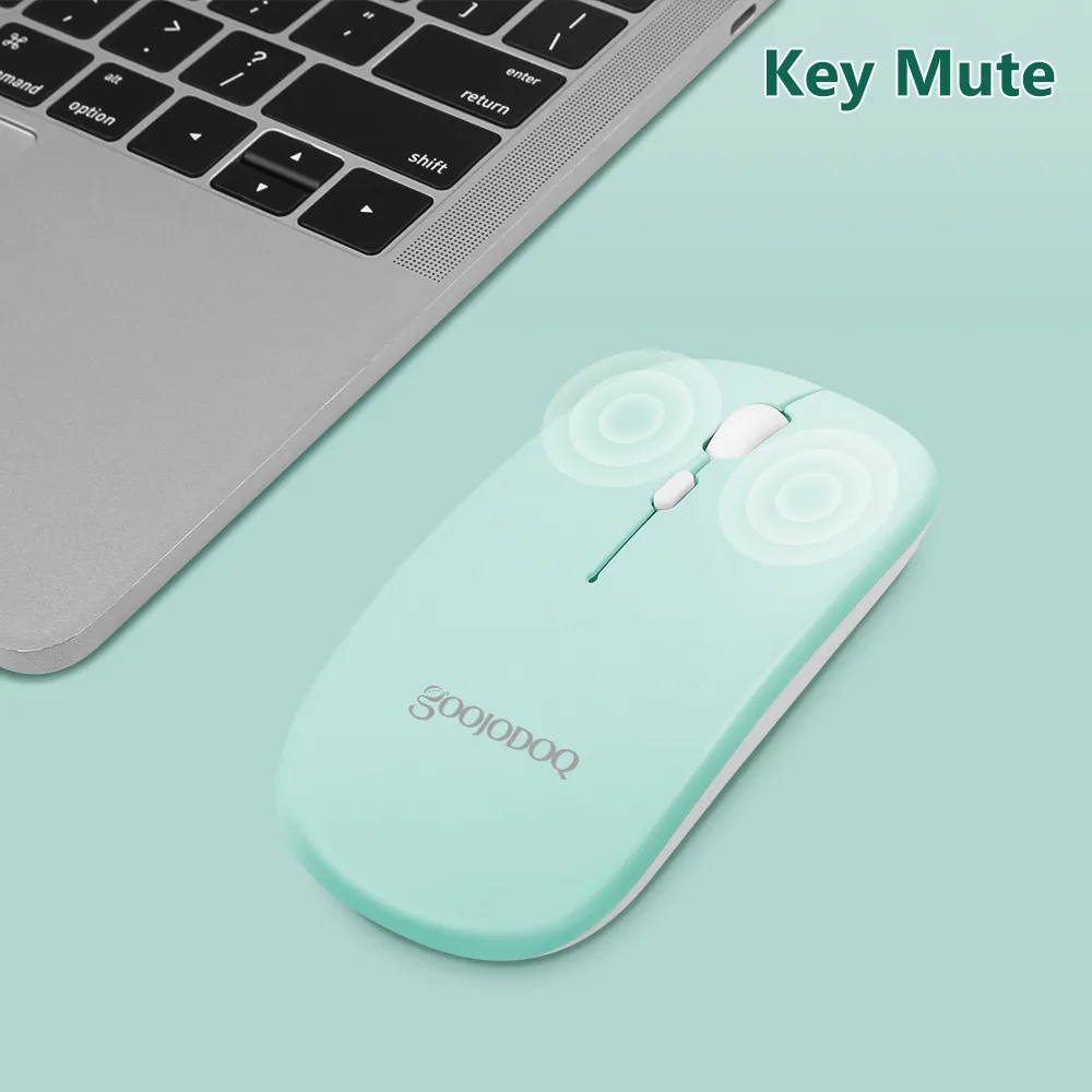 Ảnh Chuột không dây GOOJODOQ bluetooth 2.4Ghz 2 trong 1 chất lượng cao thích hợp cho ipad 4