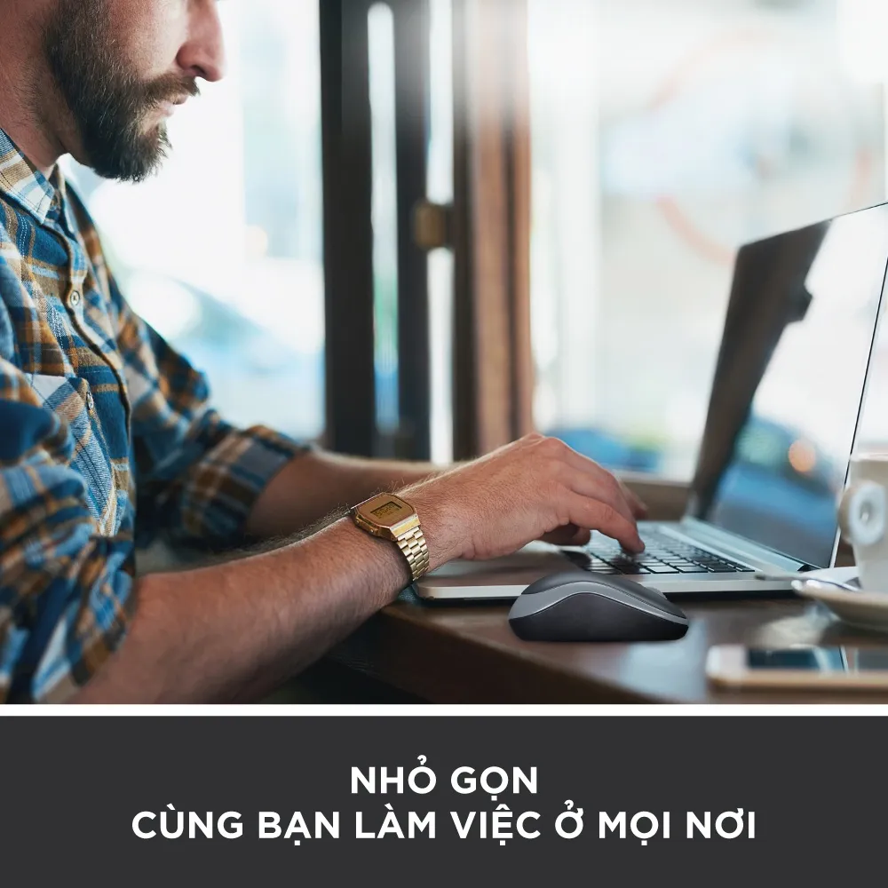 Ảnh Chuột không dây Logitech M185 - USB, nhỏ gọn, thuận cả 2 tay, phù hợp PC/Laptop 3