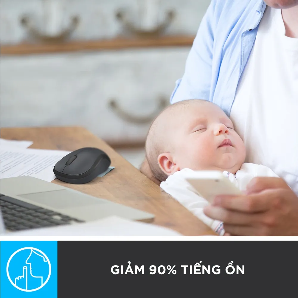 Ảnh Chuột không dây Logitech M220 Silent - giảm ồn, USB, pin 1.5 năm, phù hợp PC/Laptop 2