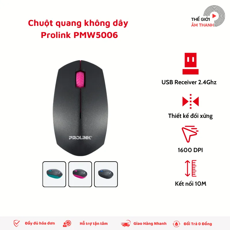 Ảnh Chuột Không Dây Prolink PMW5006 - CHÍNH HÃNG STORE 1