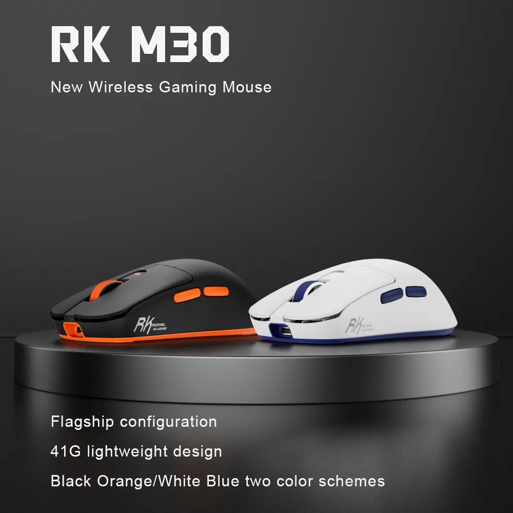 Ảnh Chuột không dây RK M30 Royal Kludge Tri-Mode Bluetooth không dây có thể sạc lại cho PC Laptop Chơi game 2