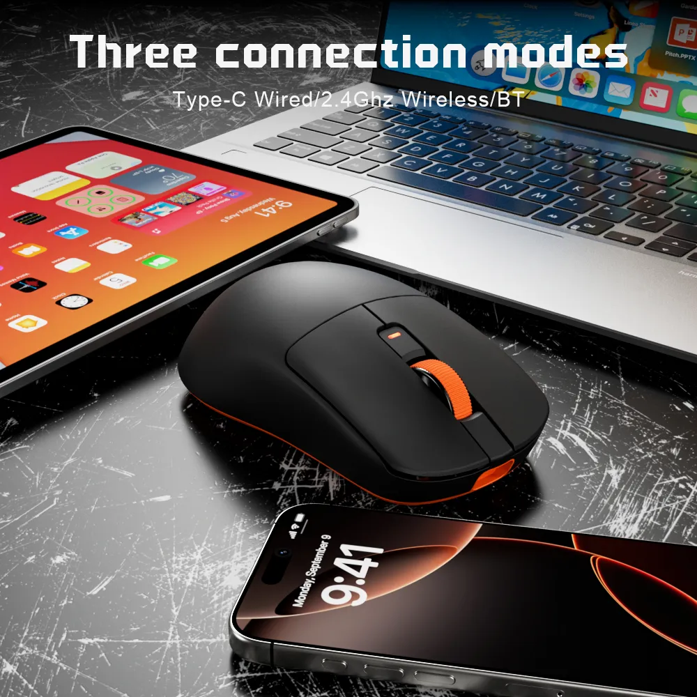 Ảnh Chuột không dây RK M30 Royal Kludge Tri-Mode Bluetooth không dây có thể sạc lại cho PC Laptop Chơi game 3