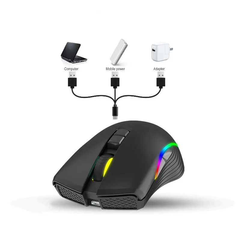 Ảnh Chuột không dây ZTU Smart GM20 wireless tự sạc pin, chuột gaming chơi game siêu bền DPI4800 3