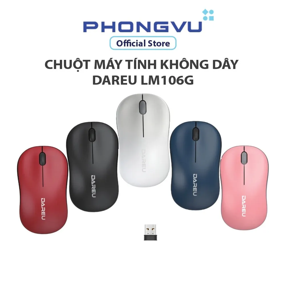 Ảnh Chuột máy tính không dây DAREU LM106G - Bảo hành 24 tháng 1