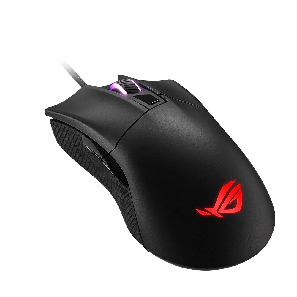 Ảnh Chuột Quang Chơi Game Asus ROG Gladius II Core Gọn Nhẹ, dpi 6200, RGB Aura Sync 4
