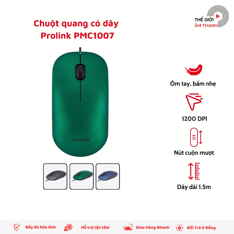 Ảnh Chuột Quang Có Dây Prolink PMC1007 - CHÍNH HẪNG STORE 2