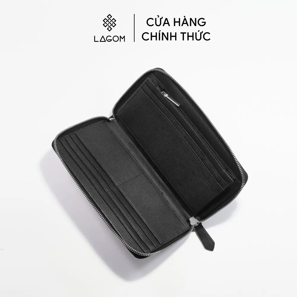 Ảnh Clutch Da Thật LAGOM Forest Zippy kèm móc đeo tay 4