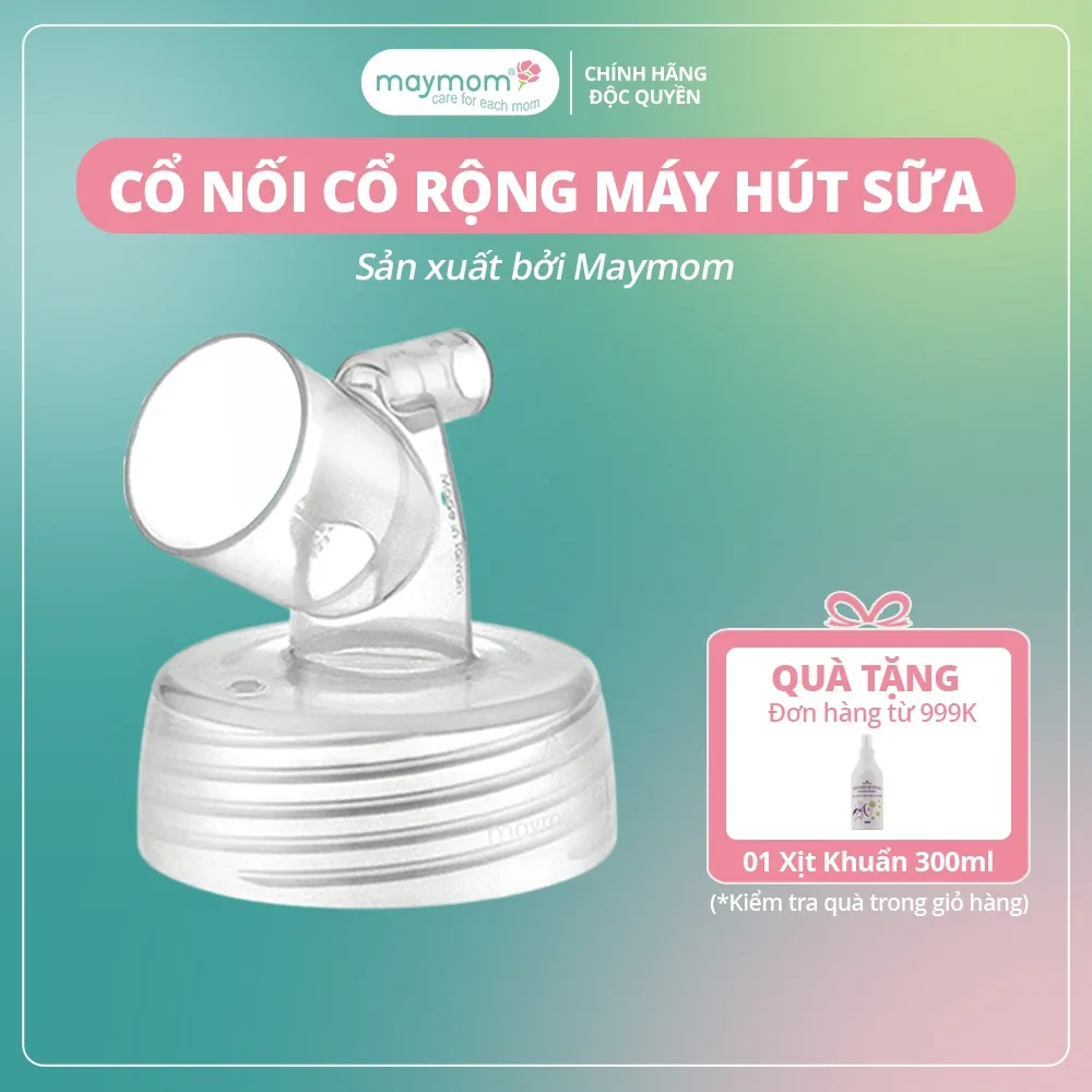 Ảnh Cổ Nối Phễu Maymom Myfit Loại Cổ Rộng, Tương Thích Phễu Hút Sữa Spectra, Pumpin, Lacteck, Mini Pum, Pumpa, Silicon 1
