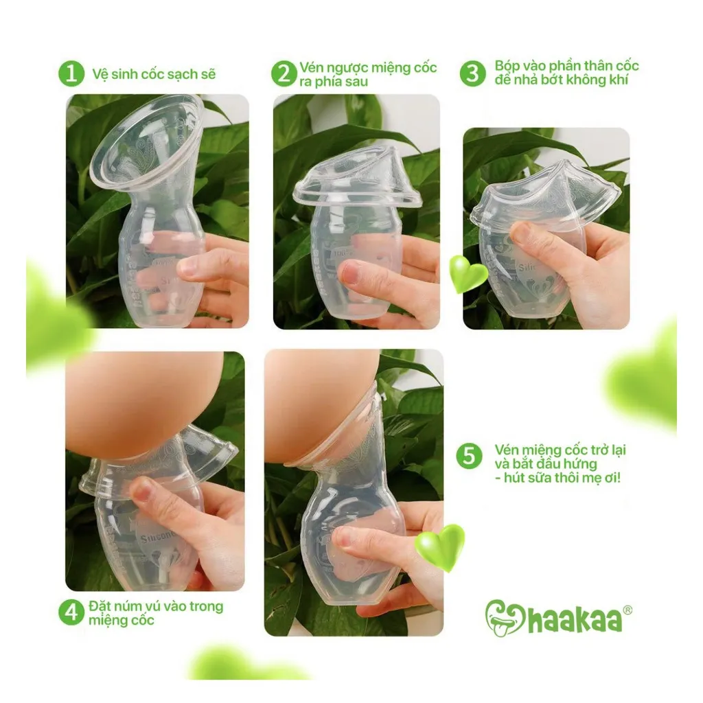 Ảnh Cốc Hứng Hút Sữa Gen.1 Haakaa, New Zealand. Thay Thế Máy Hút Sữa 3