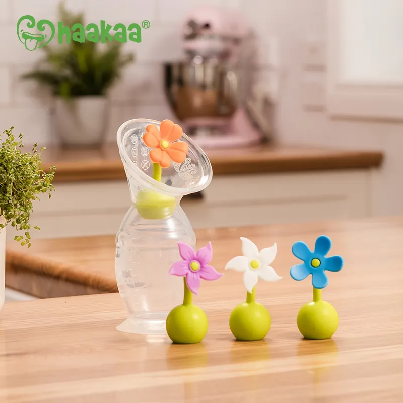 Ảnh Cốc hứng sữa cao cấp Gen.2 100/150ml và Nút hoa chặn Haakaa, New Zealand 3
