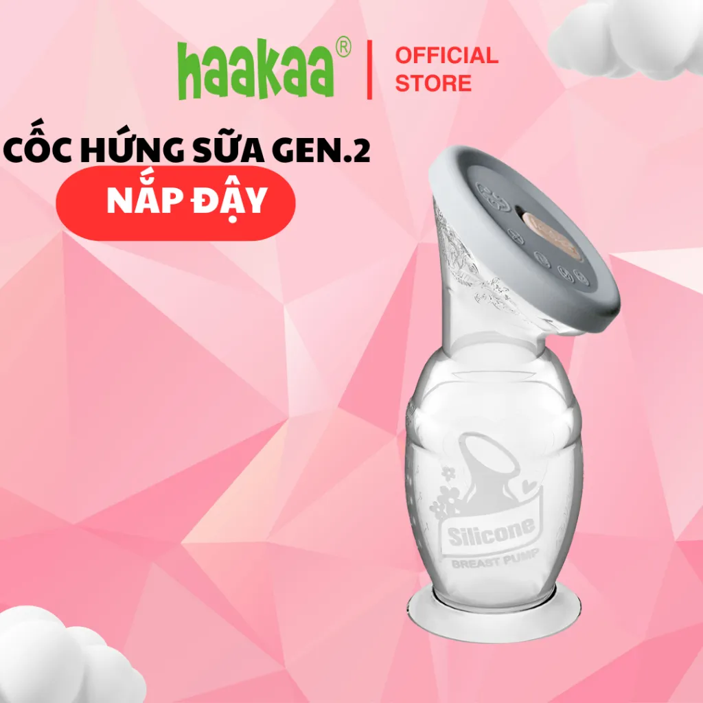 Ảnh Cốc Hứng Sữa Cao Cấp Gen.2 100/150ml Và Nắp Đậy Haakaa, New Zealand 1