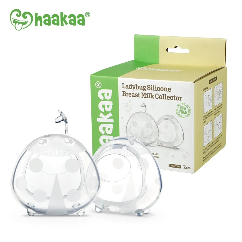 Ảnh Cốc hứng sữa Gen.2 100/150ml và Bộ 2 Miếng lót hứng sữa silicon 40/75ml Haakaa. Hỗ trợ hứng sữa mẹ hoàn hảo 3