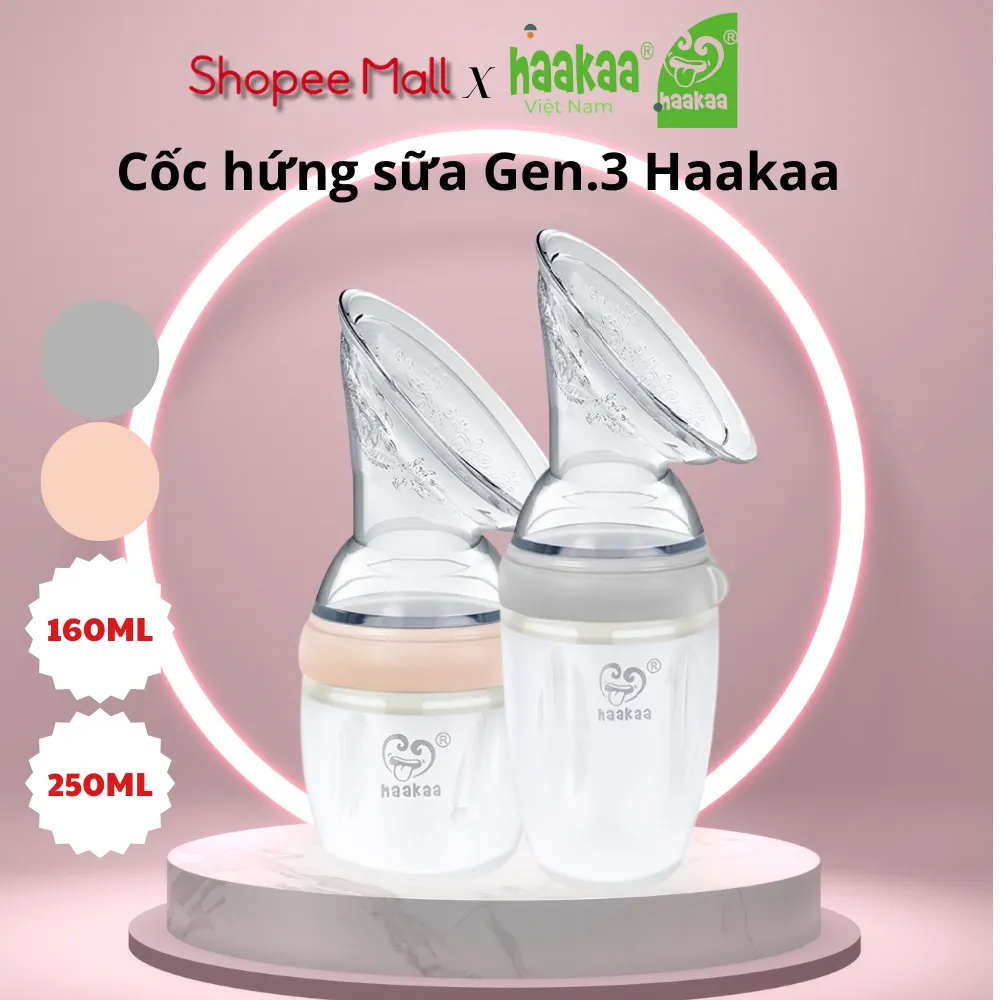 Ảnh Cốc hứng sữa Gen.3 Haakaa, New Zealand. Dễ dàng chuyển đổi bình sữa, bình uống nước. Chất liệu silicone cao cấp, an toàn 2