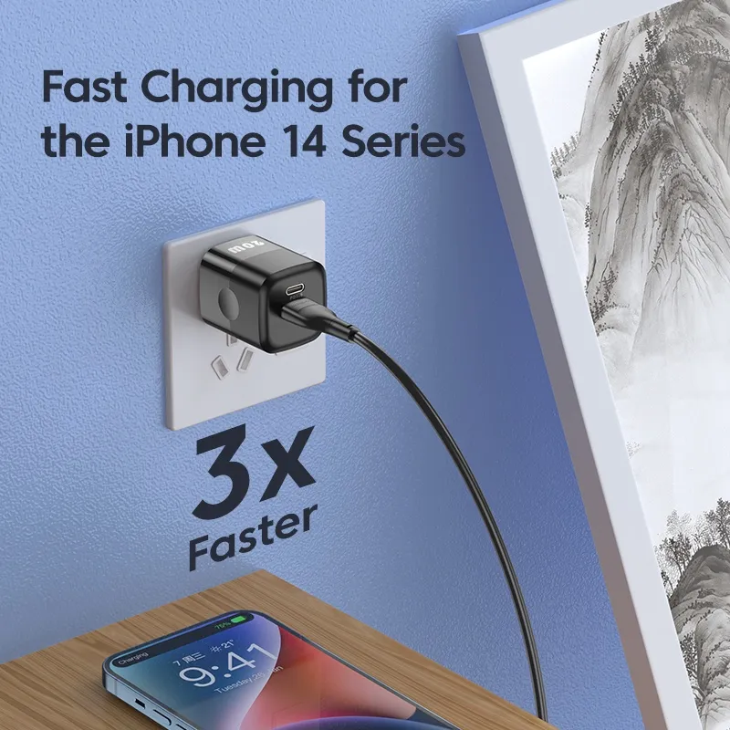 Ảnh Cốc sạc nhanh 
KUULAA 20W QC PD 4.0 3.0 USB type C thích hợp cho Iphone 15plus pro max Xiaomi Huawei 1