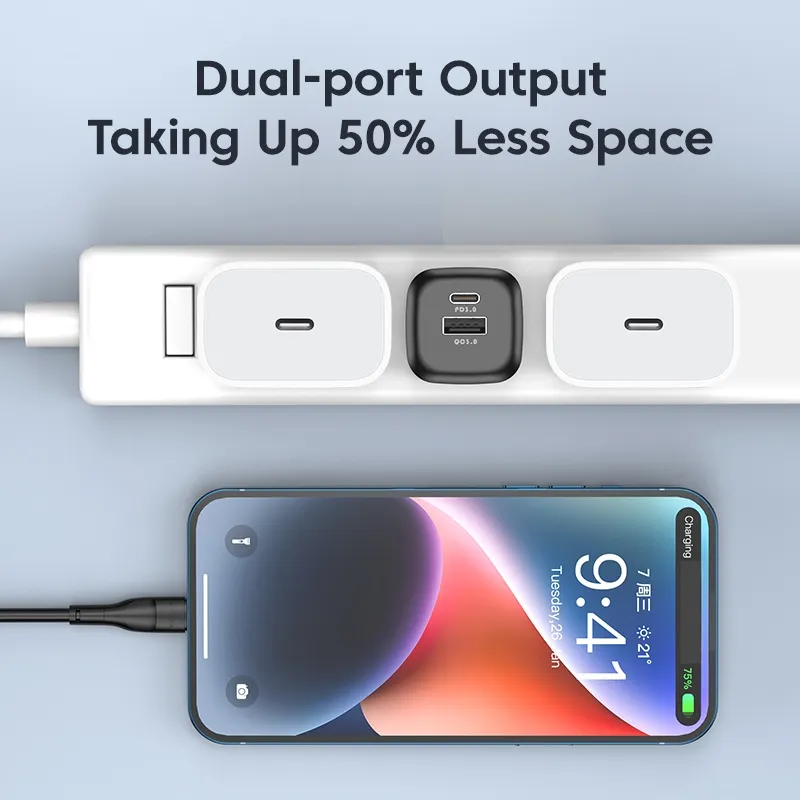 Ảnh Cốc sạc nhanh 
KUULAA 20W QC PD 4.0 3.0 USB type C thích hợp cho Iphone 15plus pro max Xiaomi Huawei 4