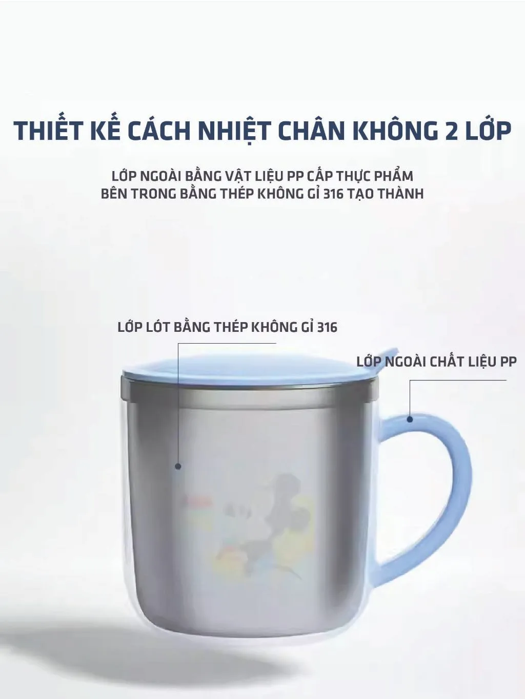 Ảnh Cốc uống nước cho bé 1989KIDS bằng thép không gỉ,cốc giữ nhiệt trẻ em có nắp đậy chống rơi,ly nước giữ nhiệt đáng yêu 3