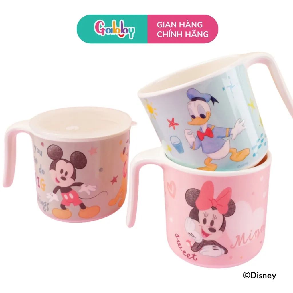 Ảnh Cốc Uống Nước Có Tay Cầm Hoạt Hình Disney Nhựa Melamine Cho Bé Nhiều Mẫu Mã 4