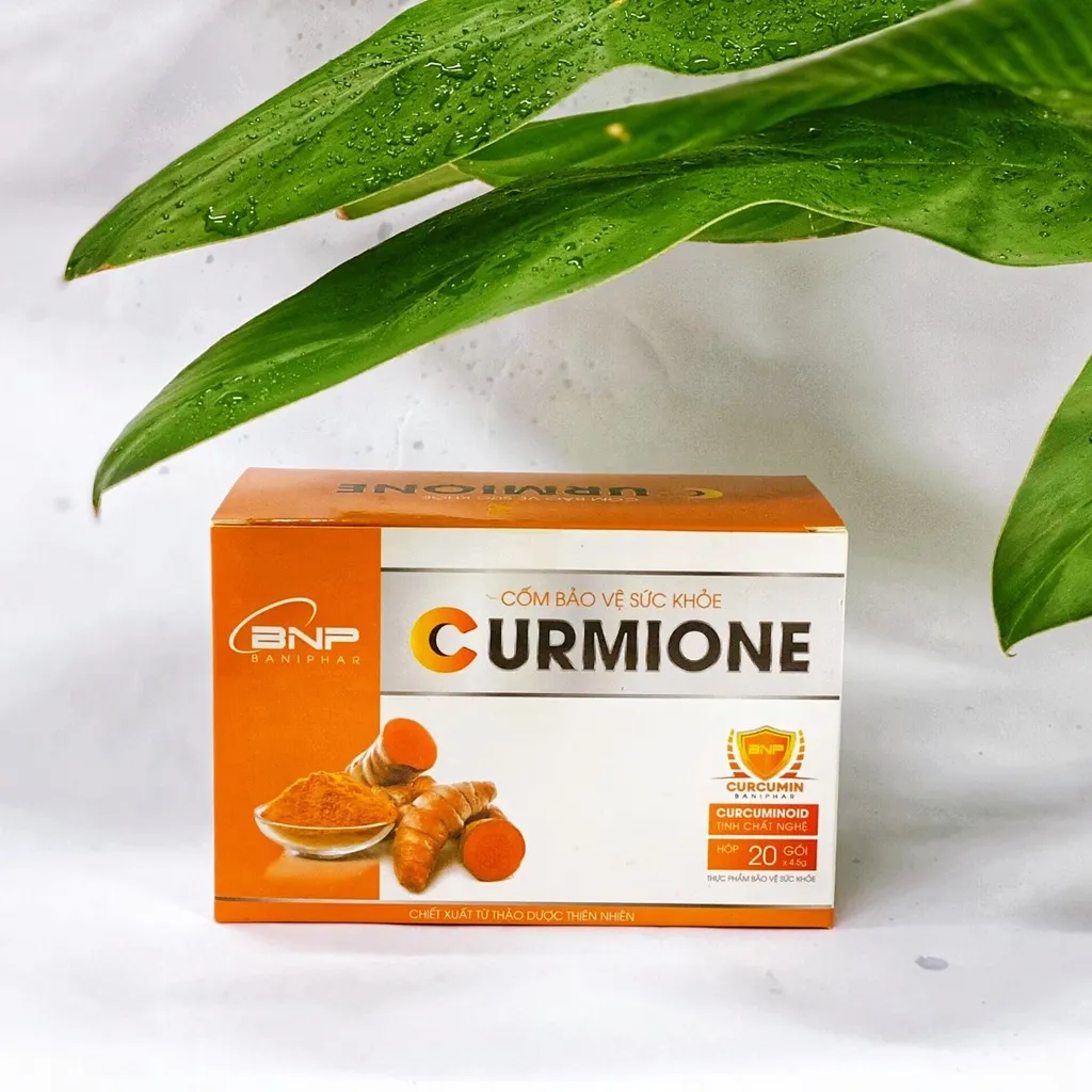 Ảnh Cốm Bảo Vệ Sức Khỏe CurmiOne BANIPHAR Chứa Tinh Bột Nghệ Tăng Sức Đề Kháng Hộp 20 gói x 4,5g 3