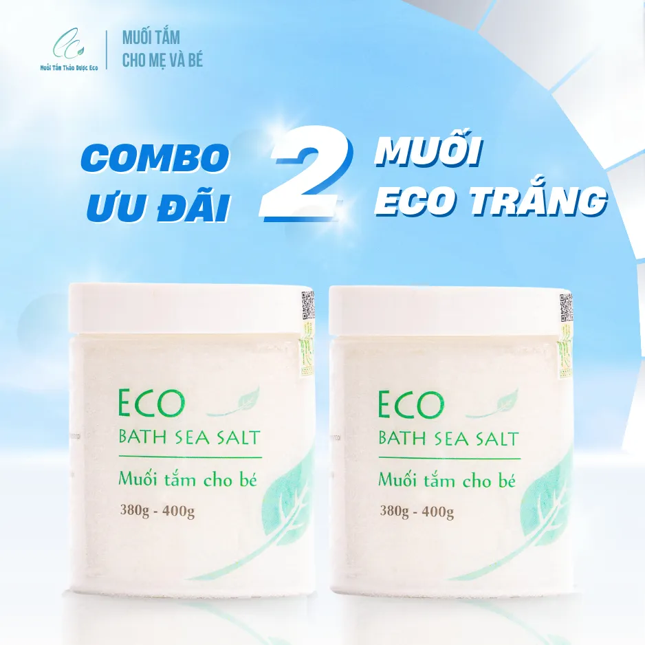 Ảnh Com bo 2 lọ Muối tắm bé Sinh Dược Eco 400g 1