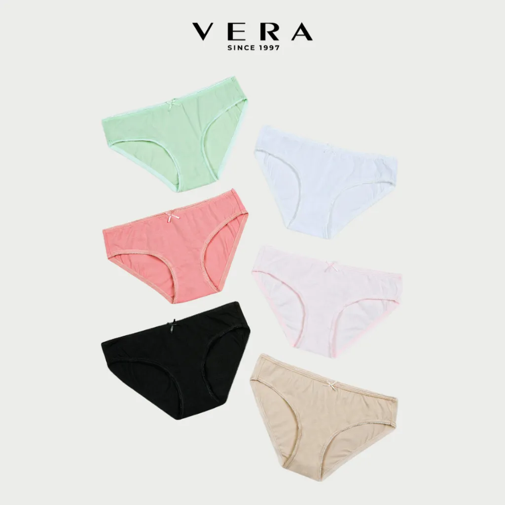 Ảnh Combo 06 quần lót nữ cotton VERA 7166 [Giao màu ngẫu nhiên] 2