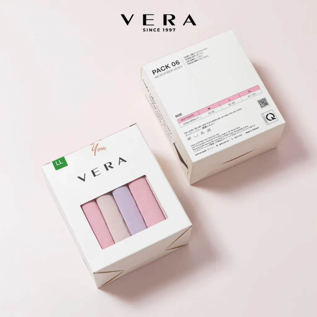 Ảnh Combo 06 quần lót nữ thun lạnh VERA 6323 [Giao màu ngẫu nhiên] 4