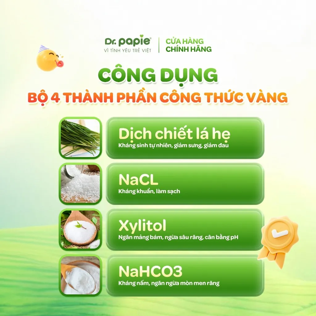 Ảnh Combo 1 Hộp Khăn Hạ Sốt Dr.Papie Và 1 Hộp Gạc Rơ Lưỡi Dr.Papie Bảo Vệ Toàn Diện Cho Bé Sơ Sinh 2