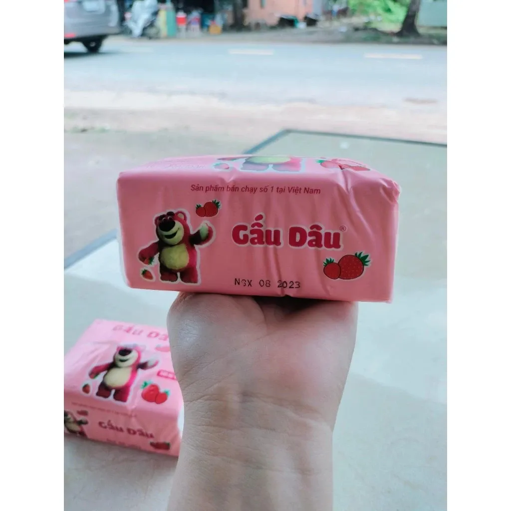 Ảnh Combo 10 Gói Khăn Giấy Khô 300Tờ/Gói 4 Lớp Gấu Dâu 2