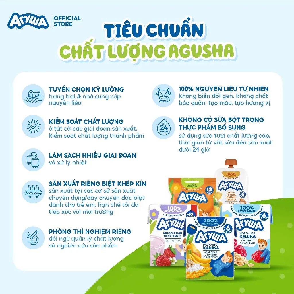 Ảnh Combo 10 hộp mix vị Sữa tươi dinh dưỡng bổ sung Canxi giúp bé phát triển toàn diện vị hoa quả Agusha 190ml/hộp 3
