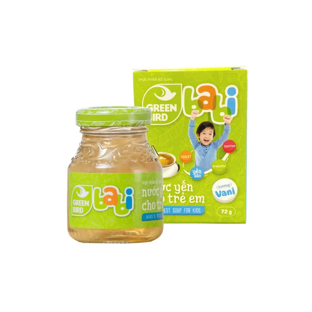 Ảnh Combo 10 Hũ Nước Yến Cho Trẻ Em Green Bird Babi - GREEN BIRD - Hũ Đơn (72g) 2