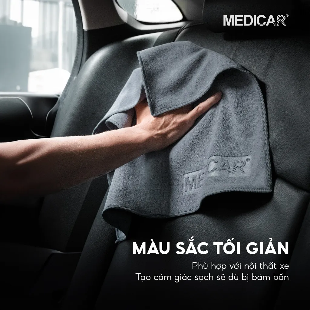 Ảnh Combo 10 khăn lau Microfiber làm sạch xe hơi và vật dụng trong nhà, không đổ lông, thấm hút x7 trọng lượng khăn 40x40cm 4