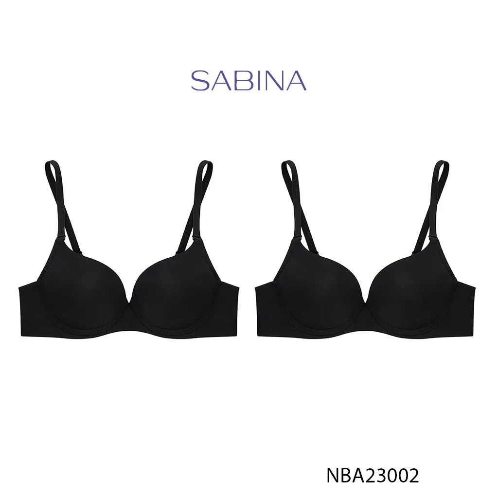 Ảnh Combo 2 Áo Lót Mút Dày Siêu Nâng Ngực Màu Trơn Basic Doomm Doomm By Sabina NBA23002 (tương tự SBA7998) 2