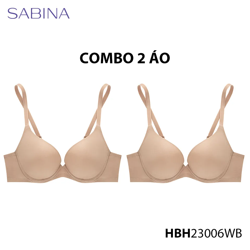 Ảnh Combo 2 Áo Lót Mút Vừa Màu Trơn Hapyy Lady By Sabina HBH23006 (Tương tự HBXLP0004) 2
