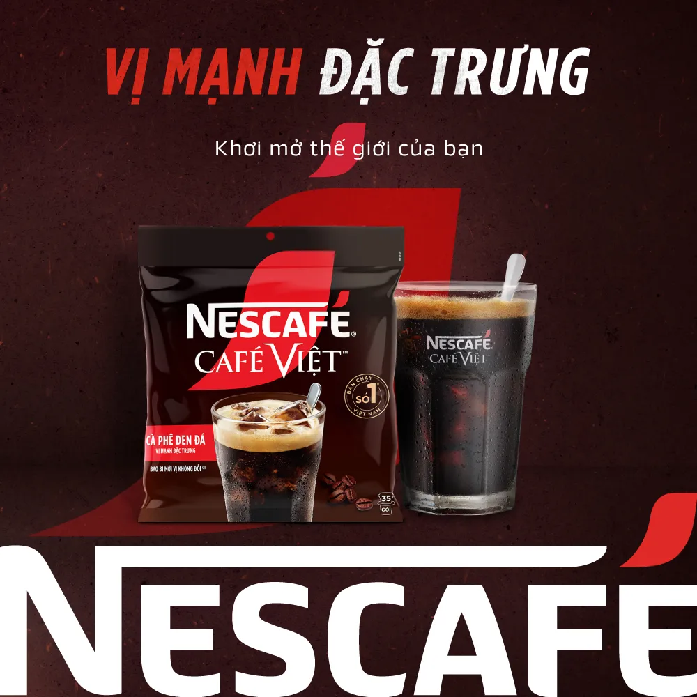 Ảnh Combo 2 Bịch Cà phê Hòa tan NESCAFÉ CAFÉ VIỆT 35 gói Vị Mạnh đặc trưng 2