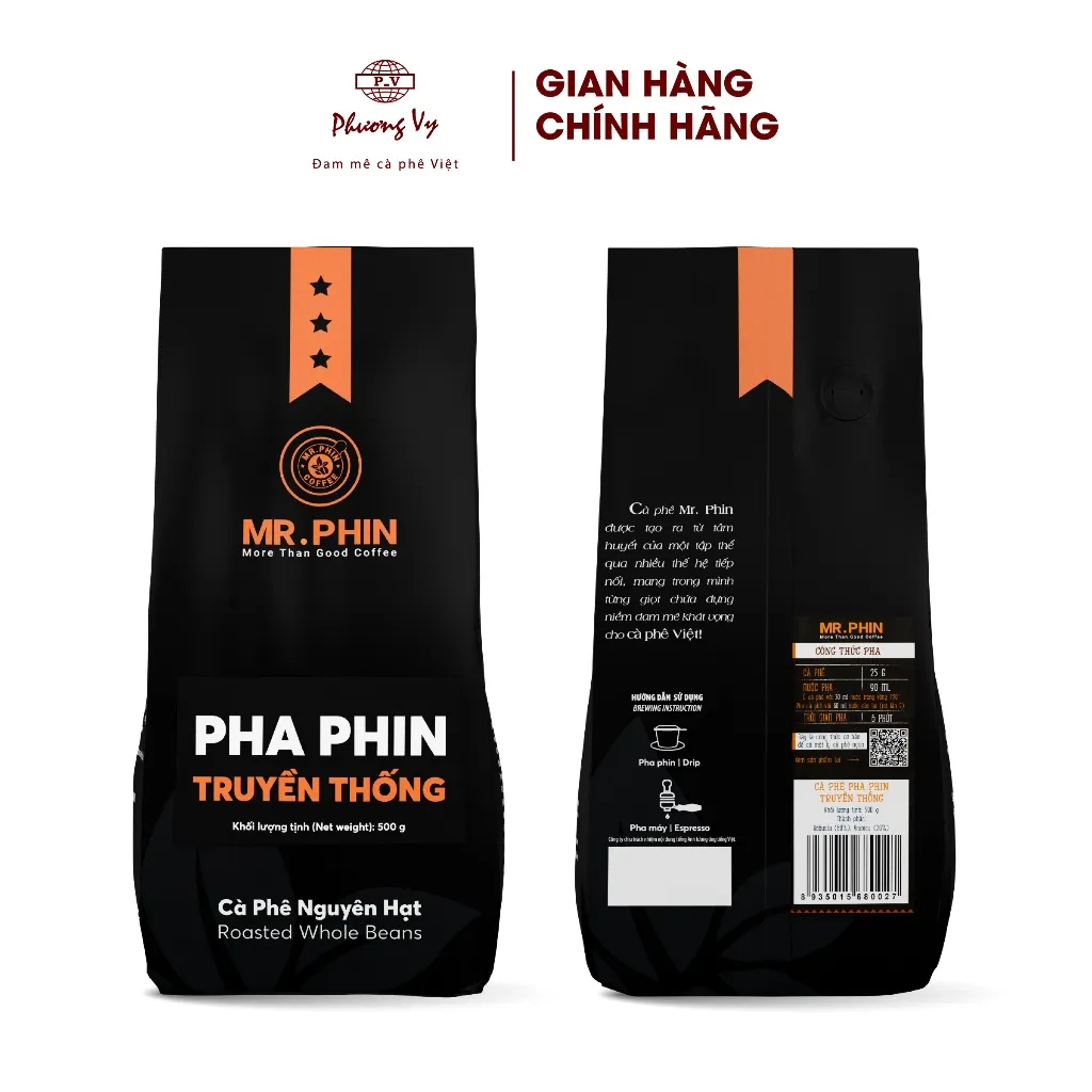 Ảnh COMBO 2 Cà Phê Mr. Phin Pha Phin Truyền Thống 500g đậm vị chuẩn pha phin, Phương Vy Coffee 2