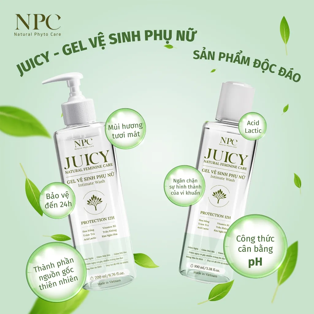 Ảnh COMBO 2 chai dung dịch vệ sinh phụ nữ NPC Juicy tinh chất trầu không 200ml - NPC PHAR 2