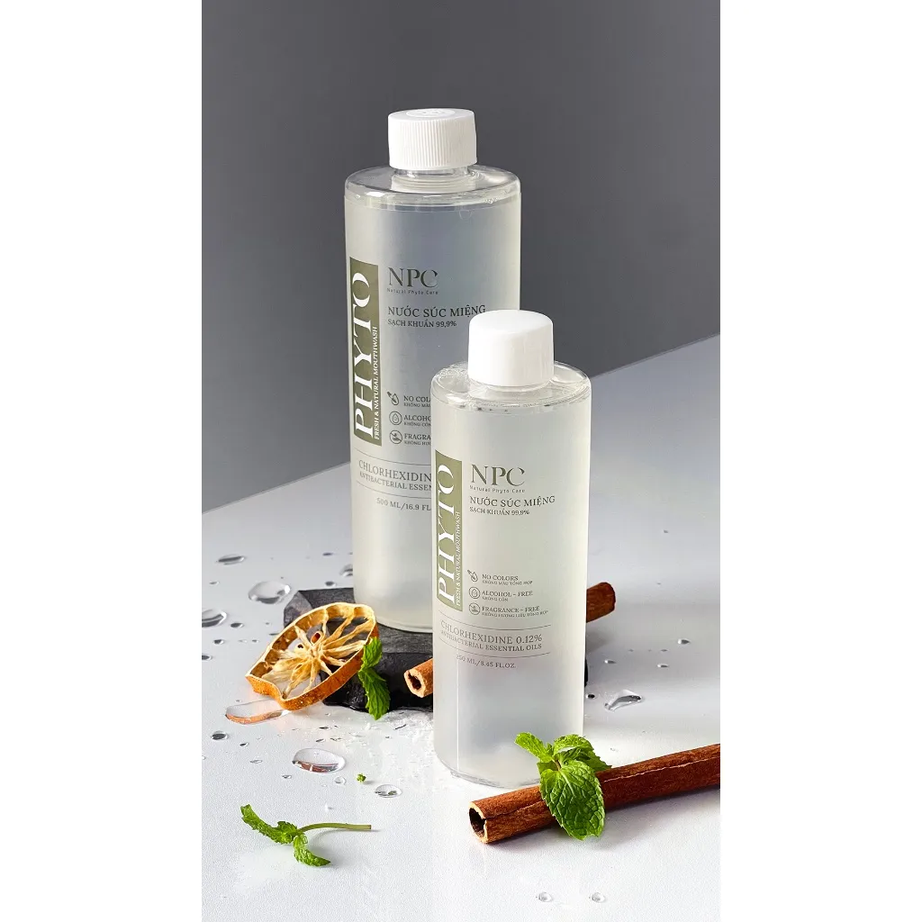 Ảnh COMBO 2 chai nước súc miệng Phyto làm sạch, khử hôi miệng, tinh dầu thiên nhiên 500ml/chai - NPC PHAR 4