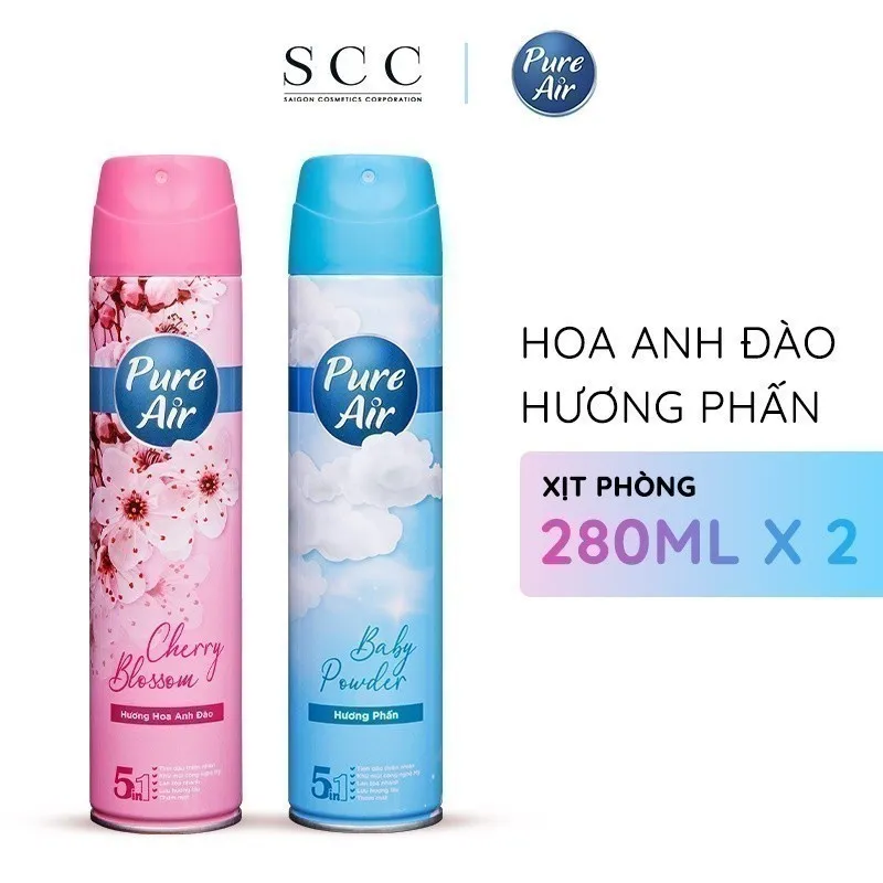 Ảnh Combo 2 chai xịt phòng nước hoa Pure Air 280ml/chai 2