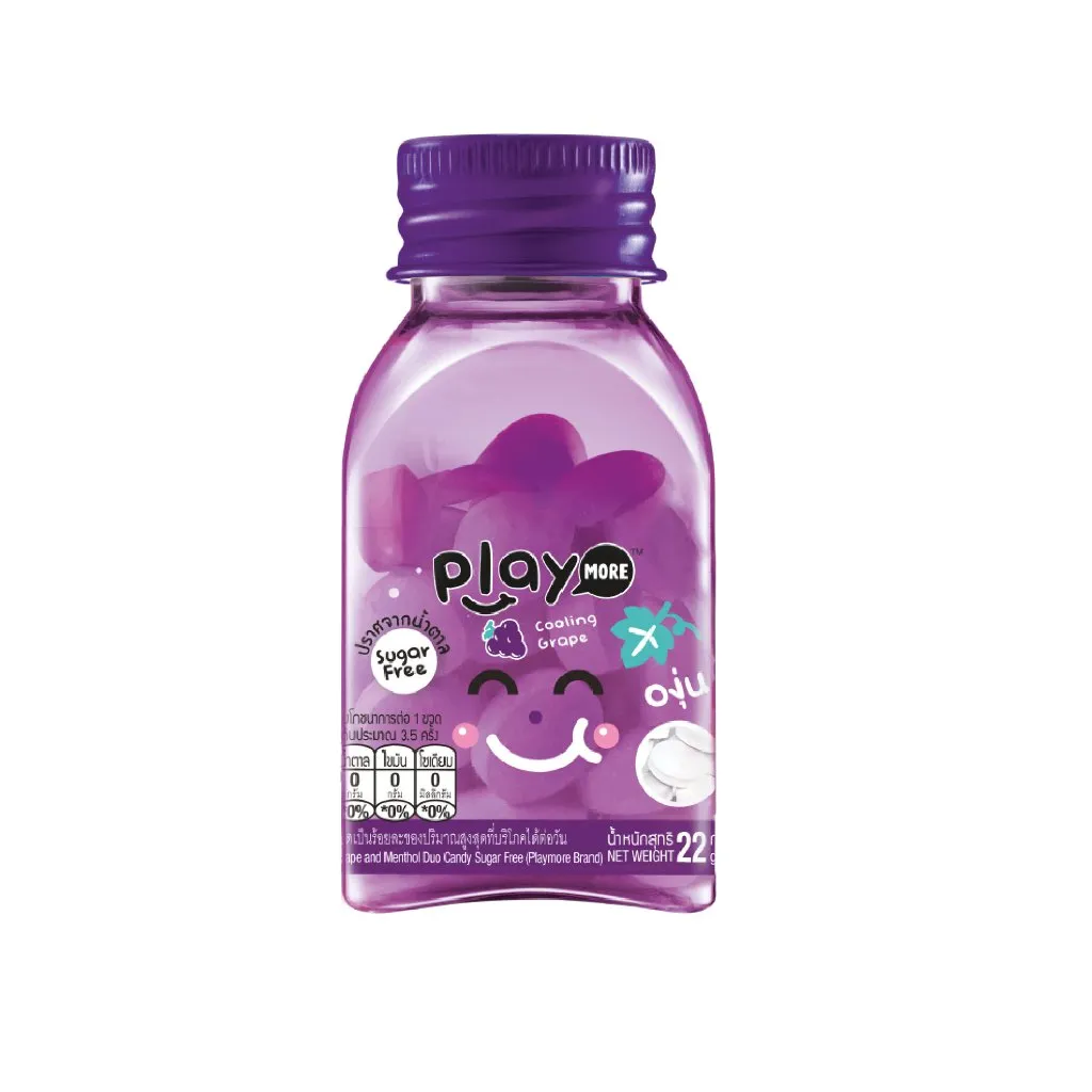 Ảnh Combo 2, Combo 3, hũ kẹo the không đường hương Nho Playmore 22g 3