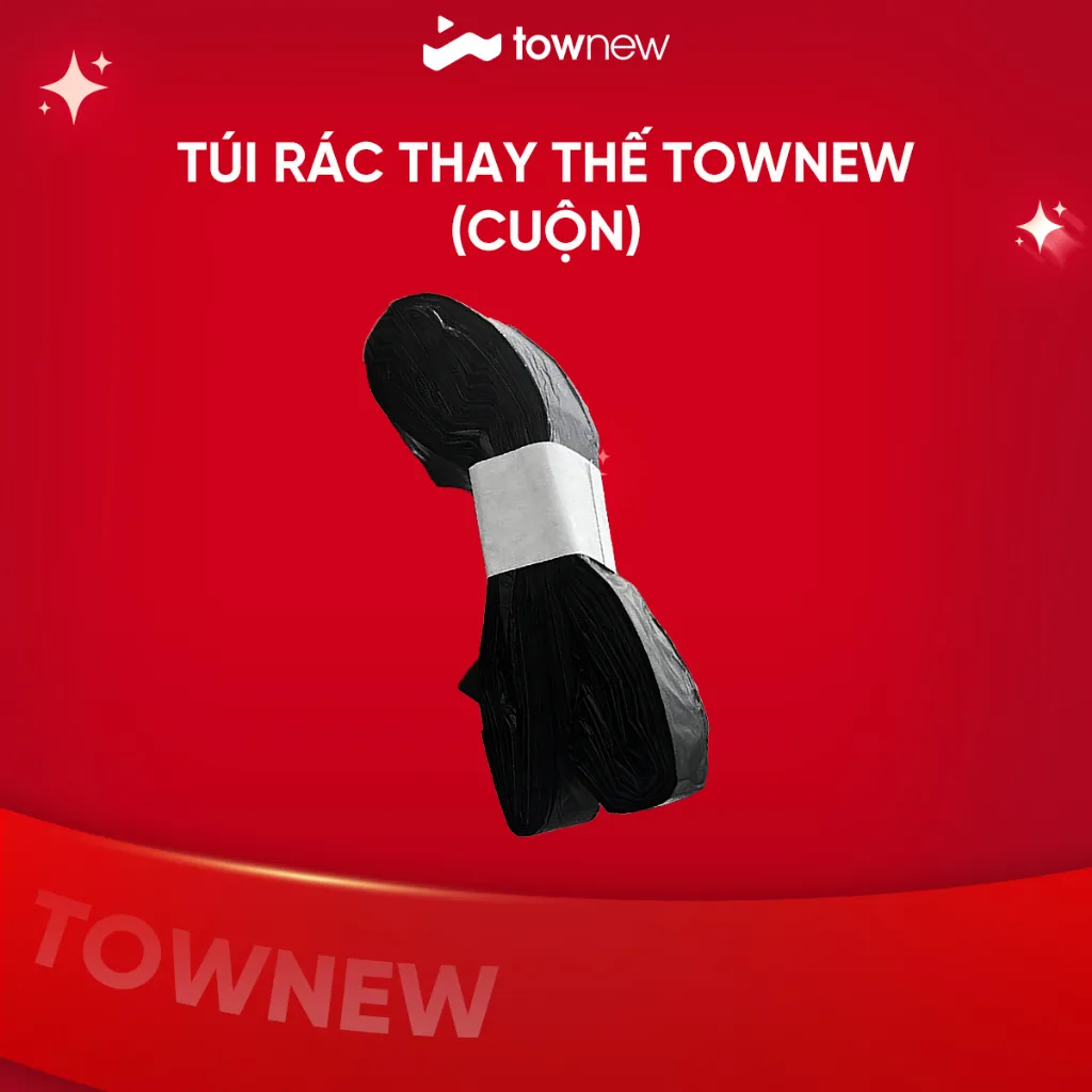 Ảnh COMBO 2 CUỘN Túi Rác Gắn Khay Rác Thùng Rác Townew 1