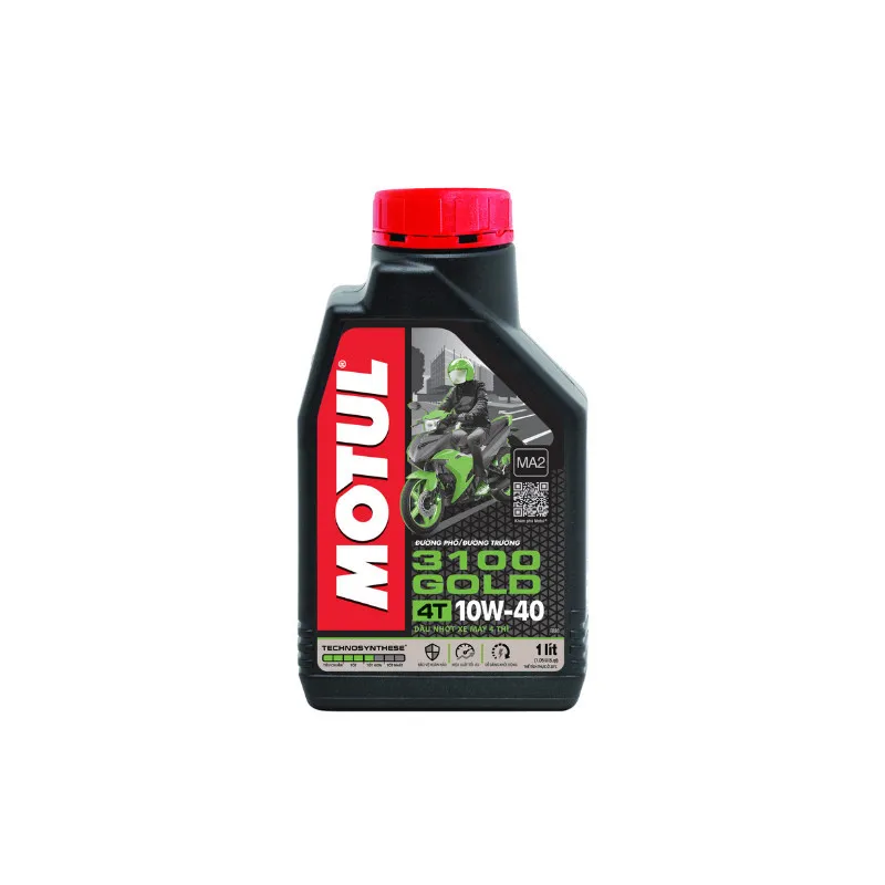 Ảnh Combo 2 Dầu nhớt xe Máy MOTUL 3100 GOLD 4T 10W40 1L 1