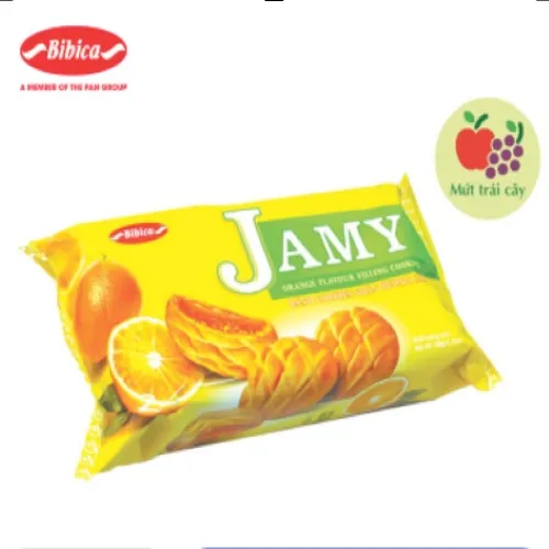 Ảnh Combo 2 Gói Bánh Jamy Nhân Mứt Cam Bibica 120g 1