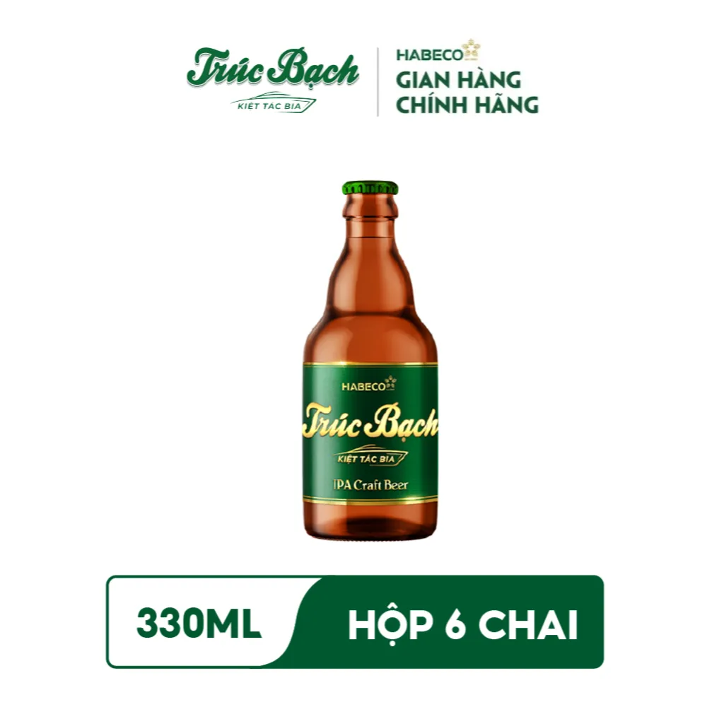 Ảnh Combo 2 Hộp Bia Trúc Bạch IPA Craft - Hộp 6 chai 330ml 1