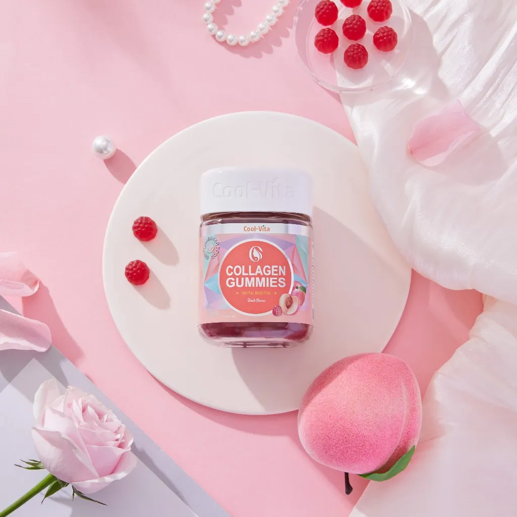 Ảnh Combo 2 Hộp Kẹo Dẻo Collagen Hỗ Trợ Trẻ Hóa Sáng Da Kết Hợp Biotin, Vitamin C & Vitamin E CoolVita (60 viên x 3g)/hộp 3