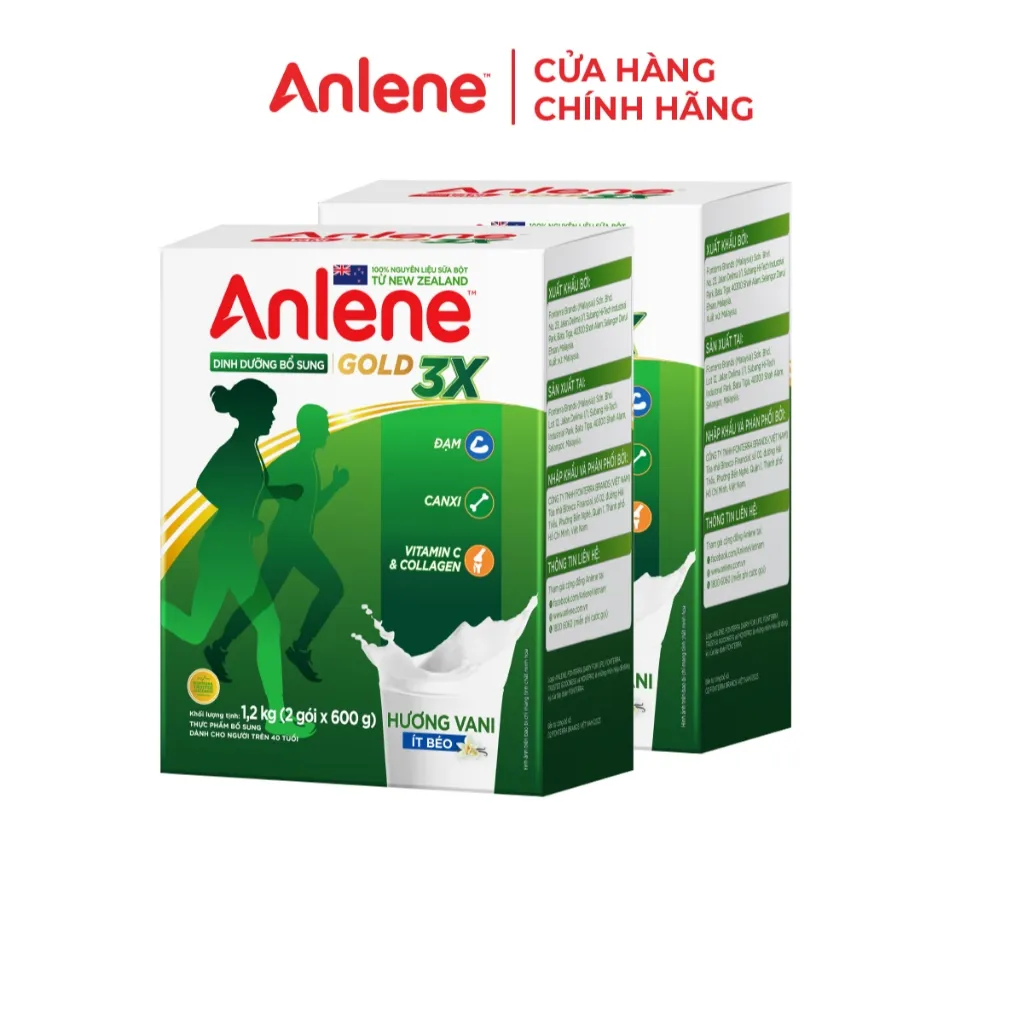 Ảnh Combo 2 hộp Sữa Bột Anlene Hương Vani 1.2kg 2