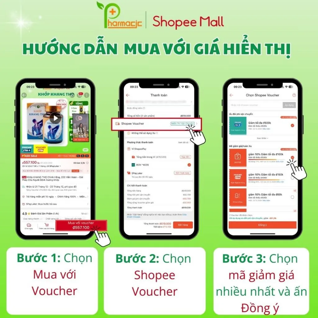 Ảnh Combo 2 Khớp KHANG THỌ Chính Hãng và 1 Xịt KHANG THỌ - Giải Pháp Cho Người Bệnh Xương Khớp 2