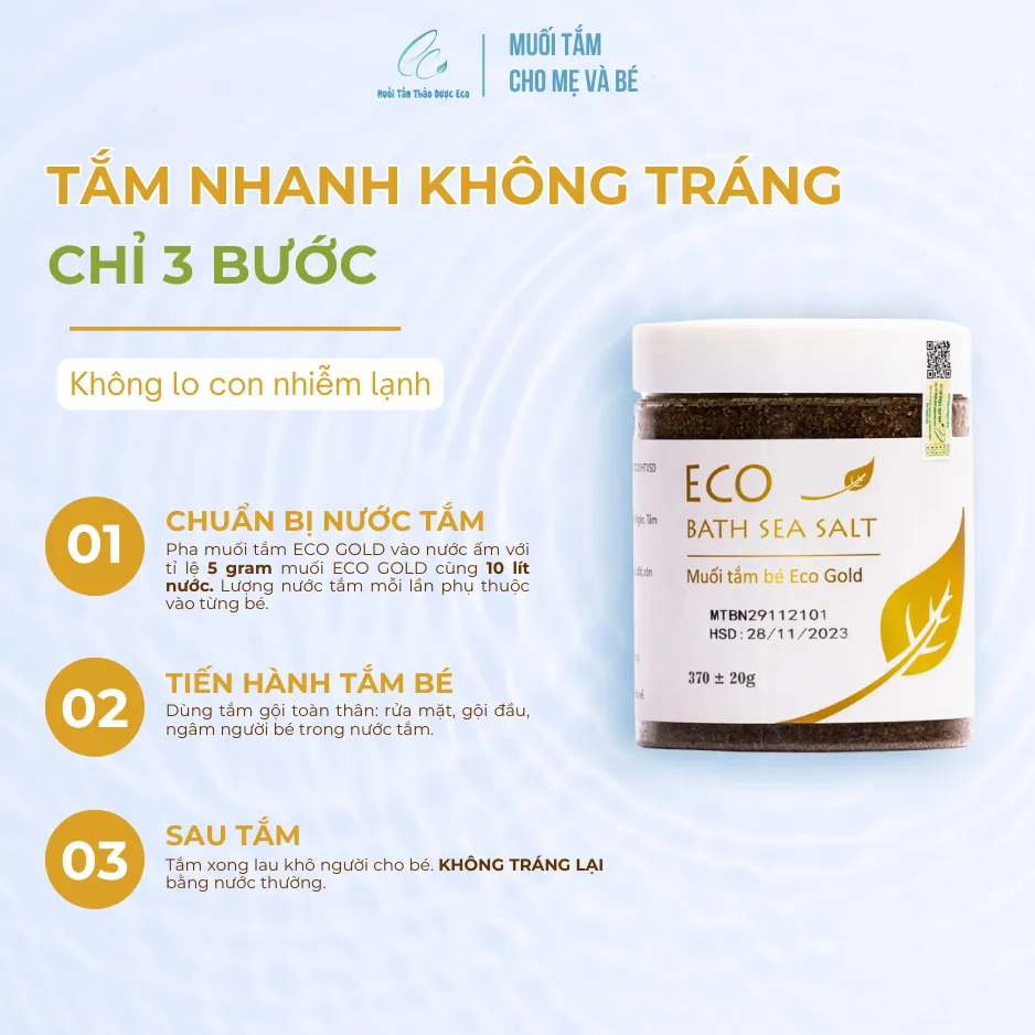 Ảnh Combo 2 lọ muối tắm bé Sinh Dược Gold 370g 4
